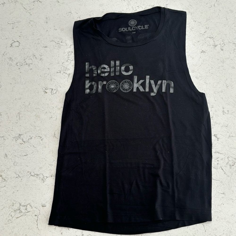 Soul cycle brooklyn tank- like new size small